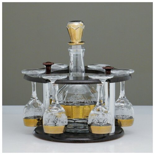 фото Мини-бар 7 предметов кольцо. гравировка 500/50 мл 911800 сима-ленд