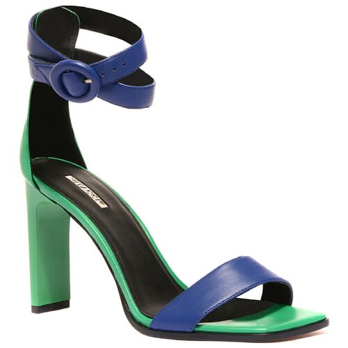 фото Vitacci 1491125 босоножки женский синий, натуральная кожа