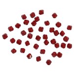 Z-439 Бусины стеклянные, 4*4 мм, упак./40 шт, Astra&Craft (841 темно-красный) - изображение