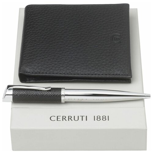 фото Набор escape: кошелек и ручка, серый cerruti 1881