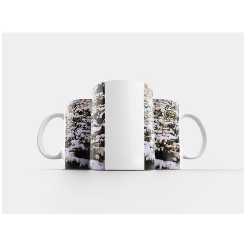 фото Кружка "сосны, снег, зима" 320 мл lotsprints