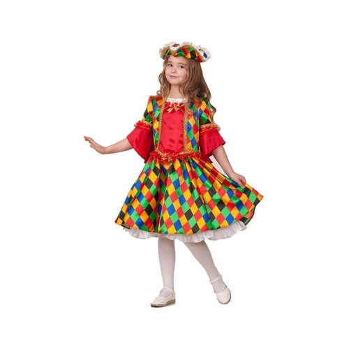 Батик Карнавальный костюм Коломбина, рост 116 см 21-12-116-60 карнавальный костюм красная шапочка текстиль размер 30 рост 116 см