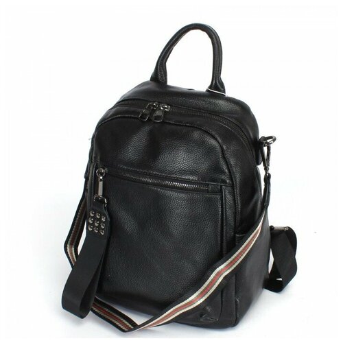 фото Рюкзак жен натуральная кожа opi-89112, 1отд, 4внутр+4внеш/карм, черный 238934 аделия