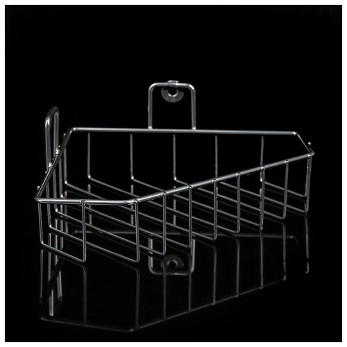 Метиз Полка угловая, 1 ярус, 18×18×11 см, цвет хром