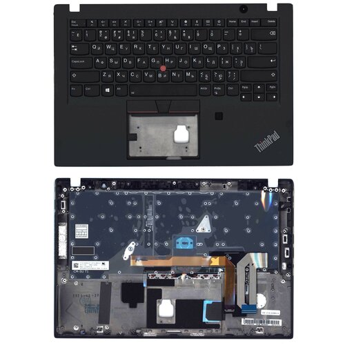 Клавиатура для ноутбука Lenovo ThinkPad T490s FPR топкейс клавиатура для ноутбука lenovo thinkpad t490s fpr топкейс черный