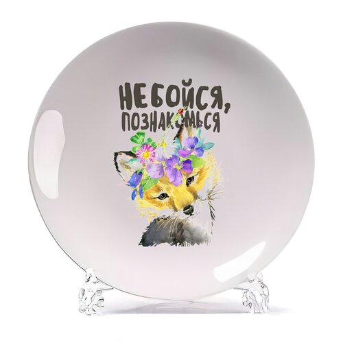 фото Тарелка coolpodarok прикол. не бойся, познакомься