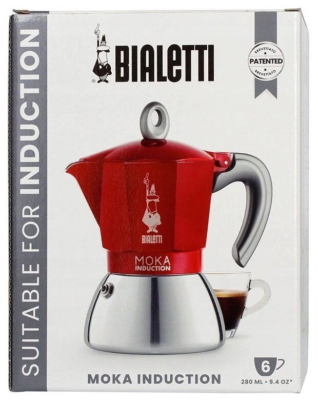 Кофеварка Bialetti Moka Induction 0.27л нерж.сталь черный (6936) - фото №2