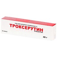 Троксерутин гель д/нар. прим., 2%, 40 г