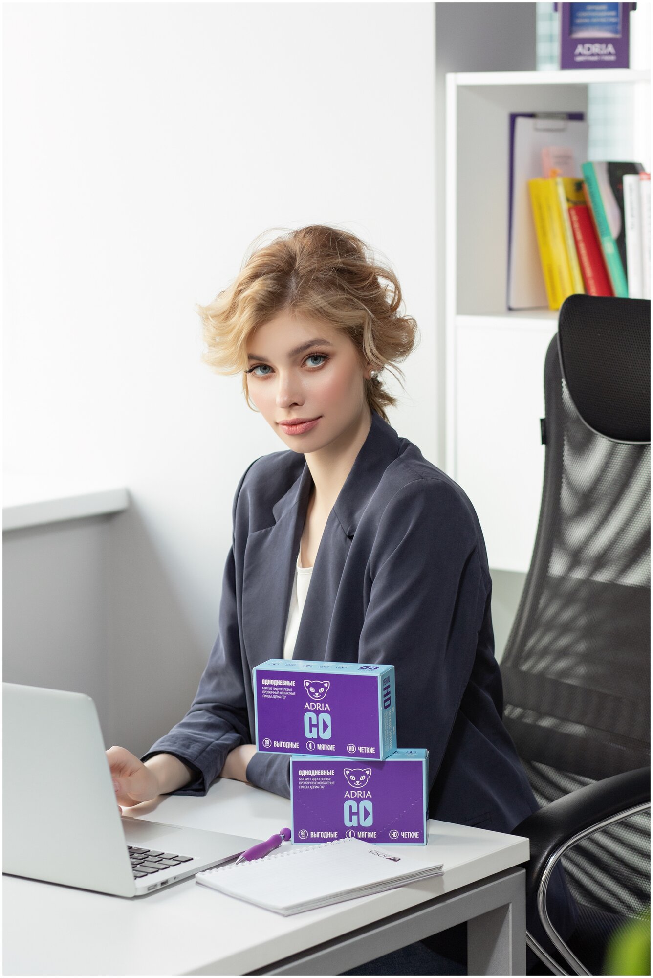 Контактные линзы morning-q 1 day adria go 90 шт 8,6, -8,00 Interojo Inc. KR - фото №6