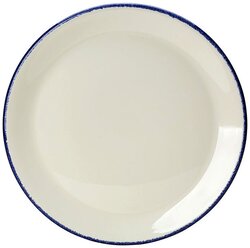 Тарелка мелкая «Блю дэппл», 28 см., синий, фарфор, 17100544, Steelite