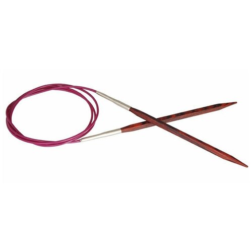 Спицы круговые Knit Pro Cubics, 8 мм, 100 см, дерево, коричневый (KNPR.25350)