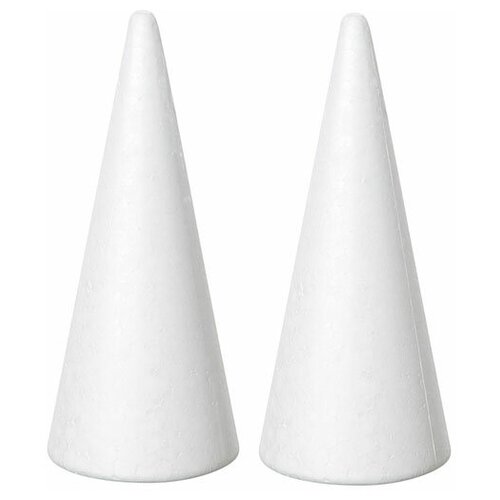 фото Конус из пенопласта 6хh15 см, заготовка для творчества. набор 2 шт domovitto