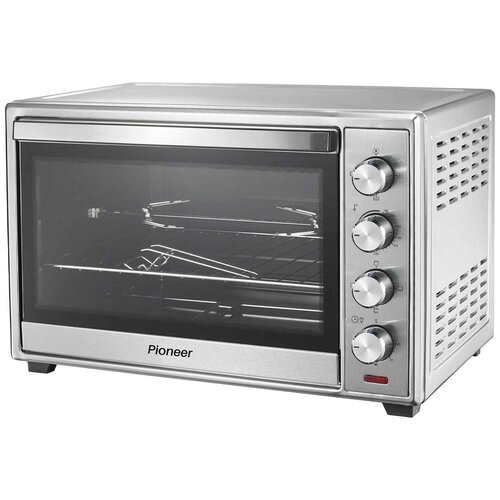 Мини-печь Pioneer MO5021G 48 литров с грилем двойным жаропрочным стеклом электромеханическим вертелом и подсветкой таймер 60 минут 2000 Вт 1369000₽