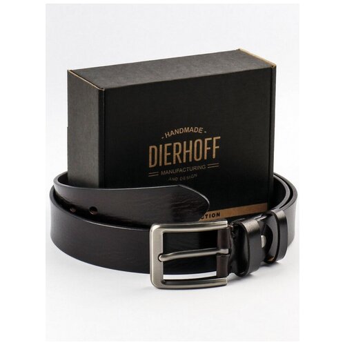 фото Мужской кожаный ремень dierhoff дрк 3056/1-40-130 коричневый