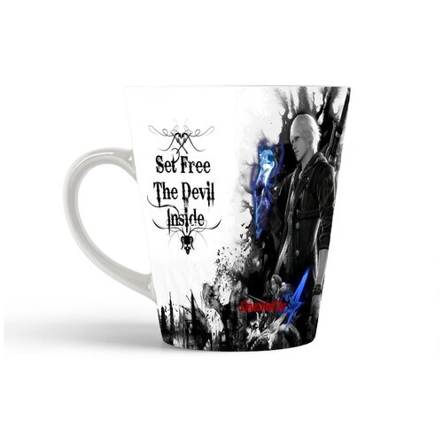 фото Кружка-латте coolpodarok devil may cry 4 арт надпись эмблема