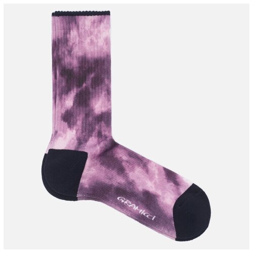 Носки Gramicci Tie-Dye Print Crew фиолетовый, Размер 43-46 EU