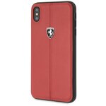 Ferrari Кожаный чехол Ferrari Heritage W Hard для iPhone X/Xs, красный - изображение