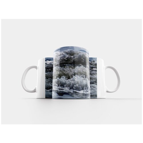 фото Кружка "волны, вода, аннотация" 320 мл lotsprints