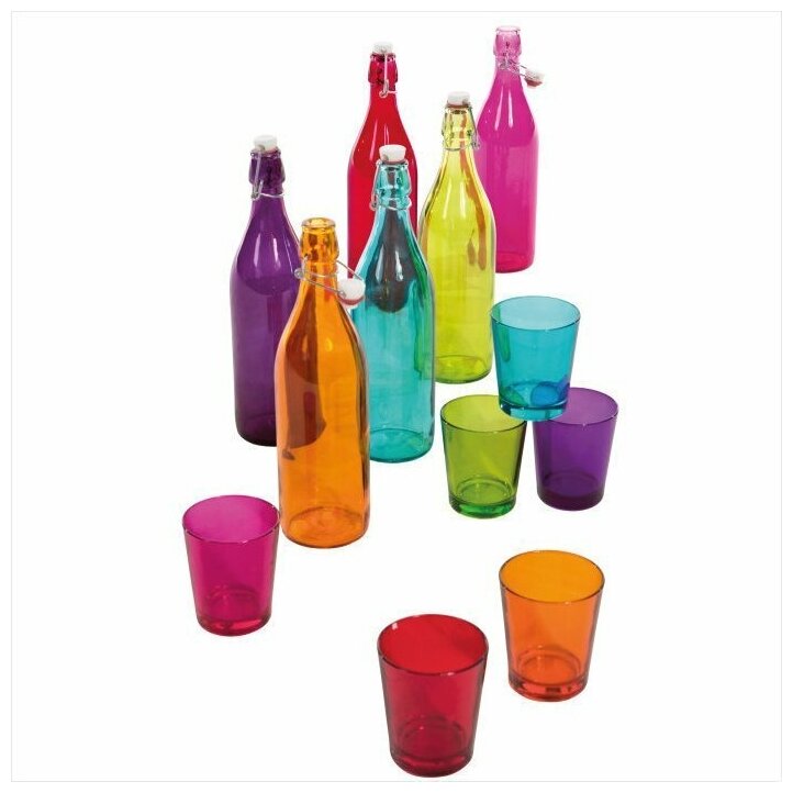 Бутылка Funny 1000 мл цветная Стекло натрий-кальций-силикатное, серия GIARA Bormioli Rocco 666260J87321328
