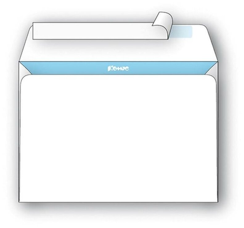 Конверт почтовый C4 Packpost BusinessPost (229x324, 100г, стрип) белый, 25шт.