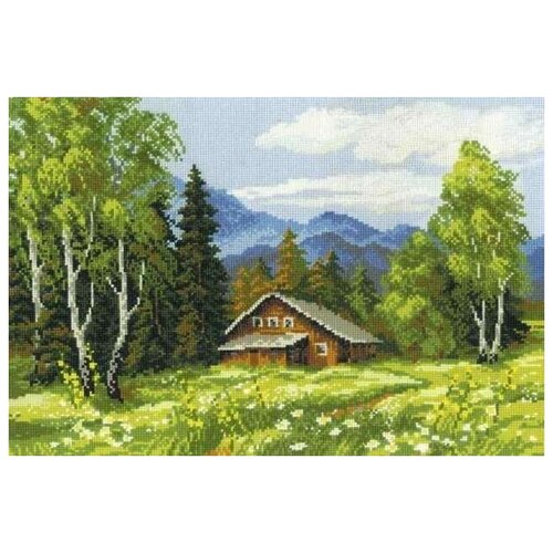 фото Набор для вышивания риолис "шале", 38x26см