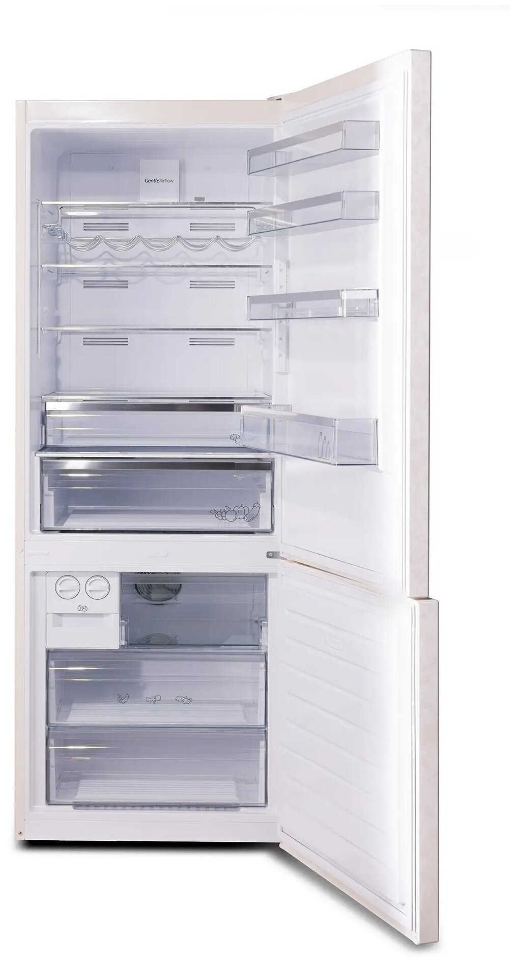 Холодильник Sharp SJ-492IHXJ42R, бежевый - фотография № 3
