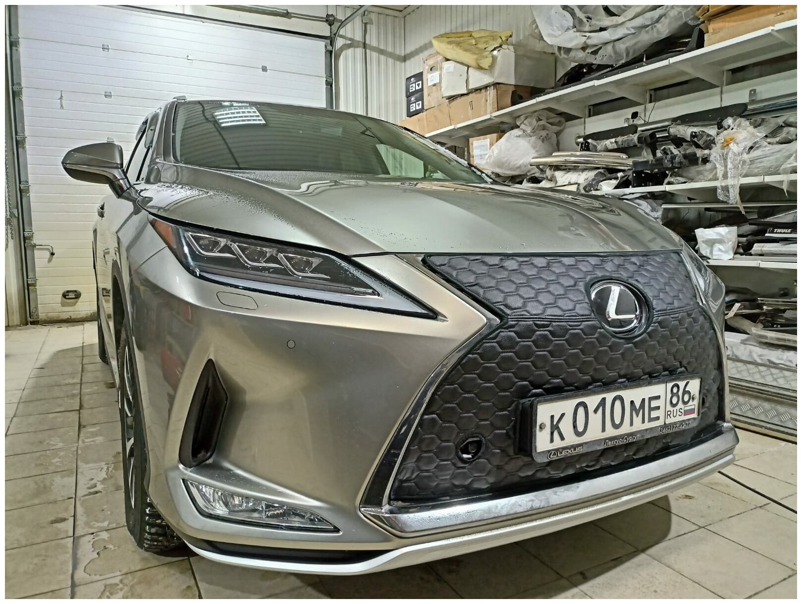 Утеплитель решётки радиатора зимний особопрочный, трёхслойный для Lexus RX 2019