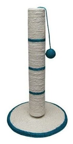 Когтеточка Котенок столбик на подставке сизаль D35*62 см ТМ-4310