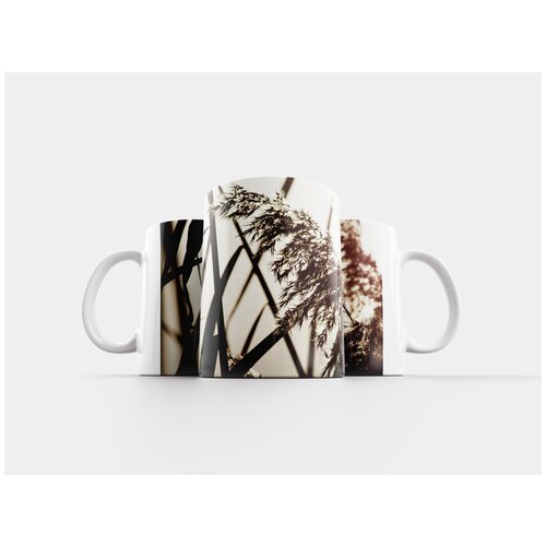 фото Кружка "тростник, монохромный, phragmites australis" 320 мл lotsprints