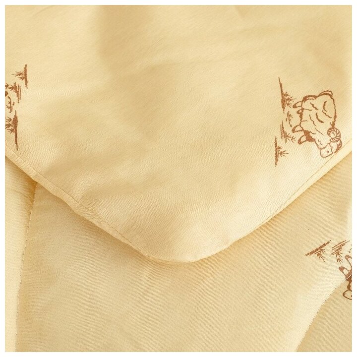 Одеяло Овечья шерсть 220x205 см, полиэфирное волокно 200 гр/м, пэ 100% - фотография № 3