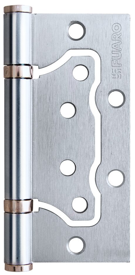 Петля без врезки N100500/2BB-WP/BL 100х75х2.5 мм сталь цвет белый жемчуг Fuaro - фото №1