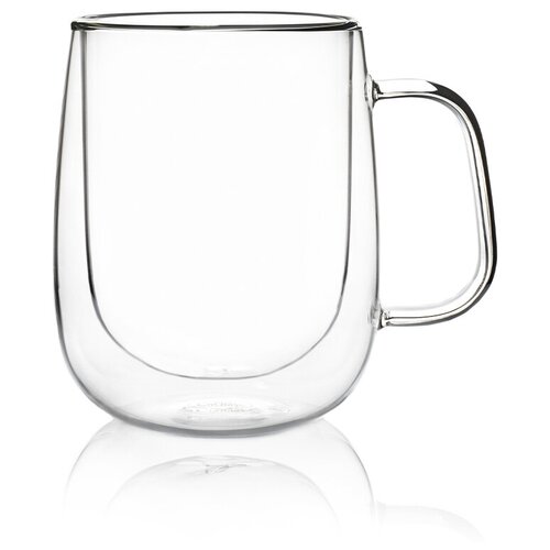 Набор стеклянных кружек с двойными стенками Italco 355 мл, 2 шт.