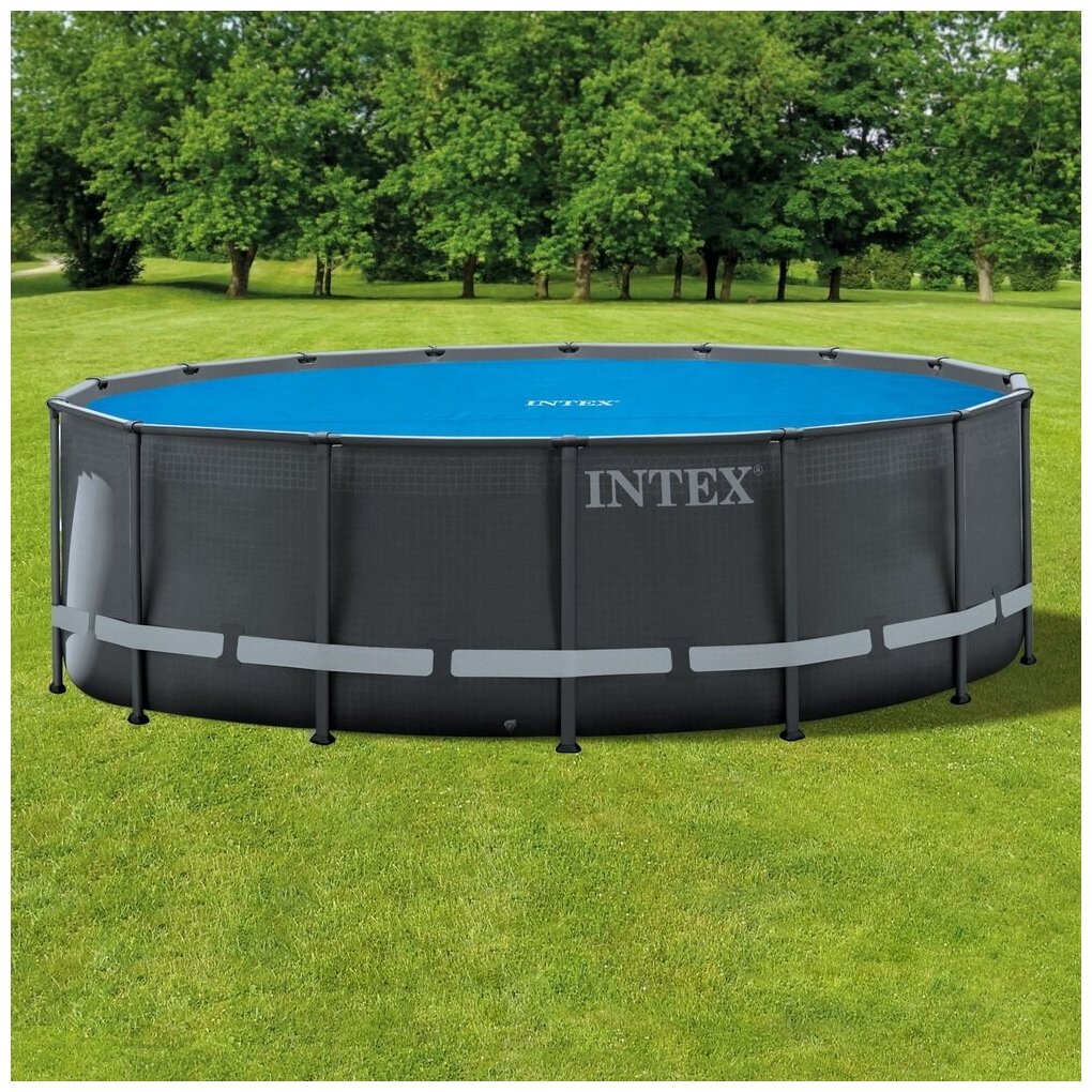 Тент солнечный для бассейна (549см) Intex 28015 - фотография № 8