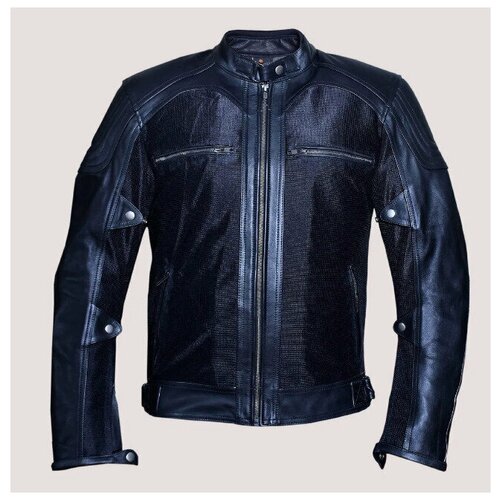 Куртка комбинированная(кожа-текстиль) FM FM7 Черный S