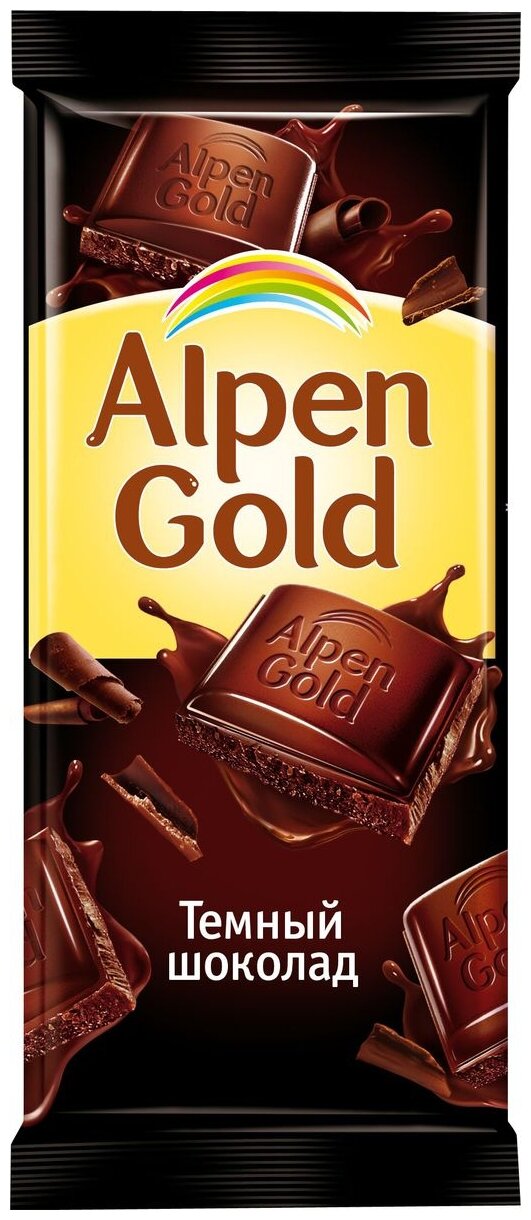 Шоколад Alpen Gold тёмный - фото №3