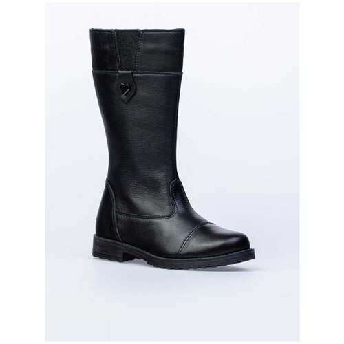Ботинки, Сапожки утепленные для девочек котофей 562053-33 размер 34 цвет черный черного цвета
