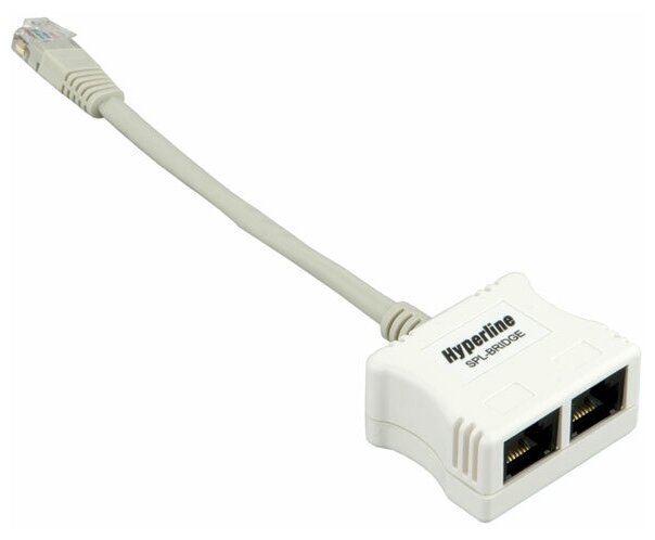 Разветвитель Hyperline RJ-45 4Pr. T568A/T568B2 x 2Pr.10BASE-T