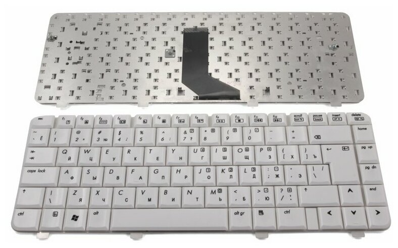 Клавиатура для ноутбука HP Pavilion dv4-1117ca белая 1180₽