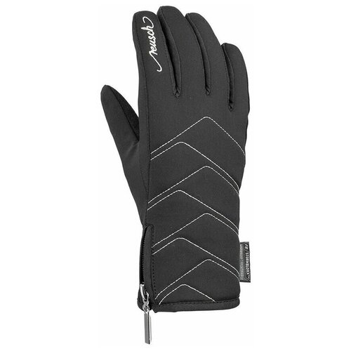 фото Перчатки горнолыжные reusch 2020-21 loredana touch-tec black/silver (inch (дюйм):6)