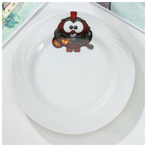 фото Тарелка мелкая «совушки», d=17,5 см, рисунок микс mikimarket