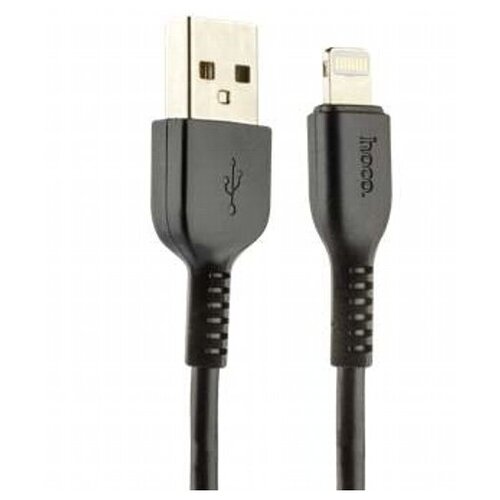 Кабель USB2.0 Am - Lightning Hoco X20 Flash Black, черный - 3 метра usb дата кабель lightning hoco x20 1м черный