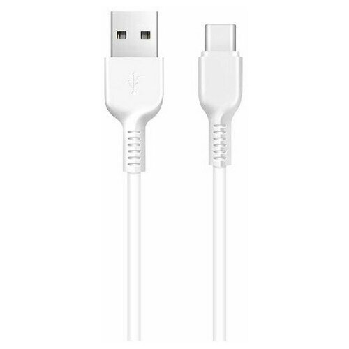 Кабель USB - Type-C HOCO X13 Easy, 1.0м, круглый, 2.4A, силикон, цвет белый (1/36/360) кабель usb hoco x1 rapid usb type c 2 1а 1м белый