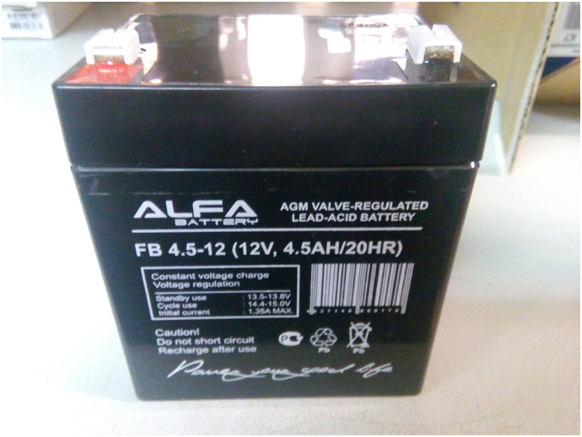 Свинцово-кислотный аккумулятор ALFA BATTERY FB45-12