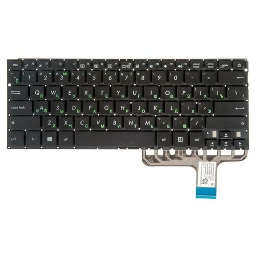 Клавиатура ZeepDeep для ноутбука Asus Zenbook UX305LA UX305 UX305UA UX305L UX305U черная без рамки гор Enter 2265₽