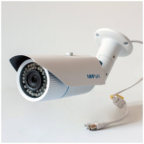 Аналоговая камера Миран МK-102 с ИК-подсветкой защитой класса IP66 козырьком от солнца и съемкой в 1080р 370000₽