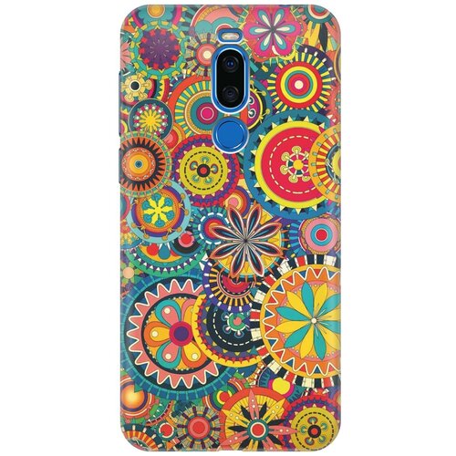 фото Re:paчехол - накладка artcolor для meizu x8 с принтом "яркий узор"
