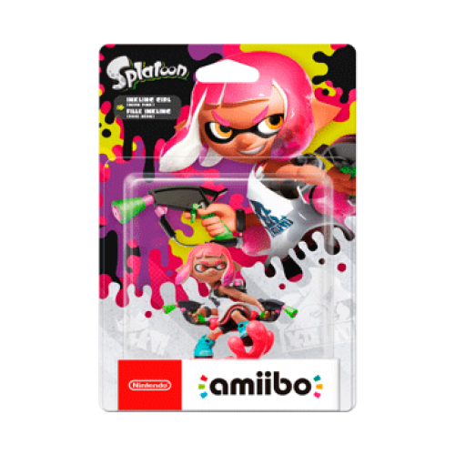 Интерактивная Фигурка Amiibo Splatoon Inkling Girl Neon Pink Инклинг-девочка Nintendo Switch