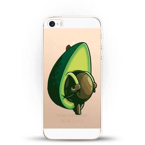 фото Силиконовый чехол рюкзак-авокадо на apple iphone 5/5s/se andy & paul