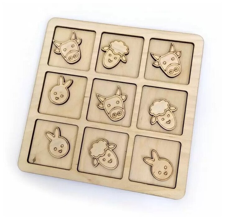 Рамка-вкладыш Крестики-нолики. Домашние животные ЧудоЧадо