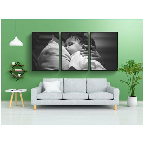 фото Набор модулных постеров для интерьера "семья, любовь, праздновать" 60x90 см. в тубусе, без рамки lotsprints